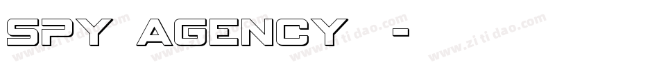 spy agency普通字体转换